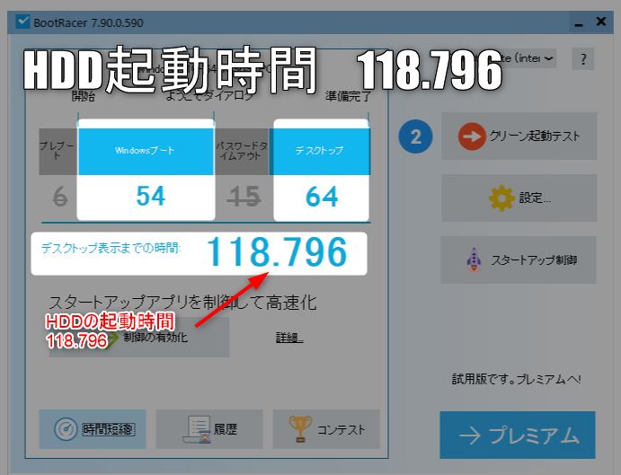 HDDBootRacer測定結果