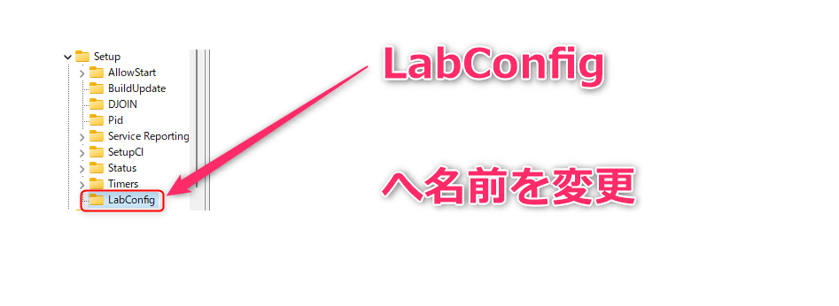 LabConfigへ名前を変更する